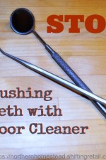 STOP brushing teeth with floor cleanser. I use Toothpaste from MODER instead.