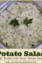 Potato Salad with Broth and Sour Cream Sauce