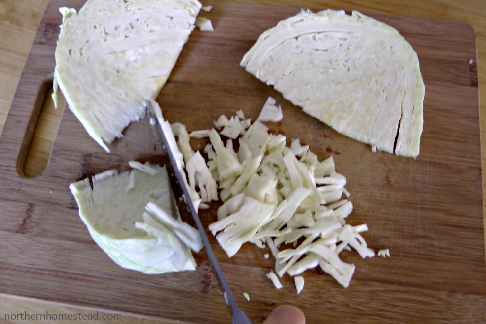 Einfach hergestelltes Sauerkraut