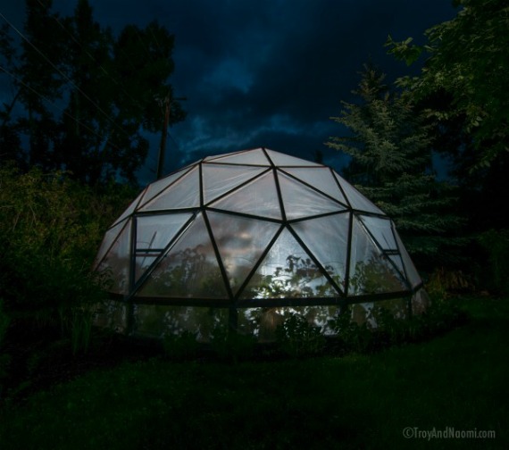 Our Geodesic Dome Greenhouse's New Home