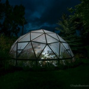 Our Geodesic Dome Greenhouse's New Home