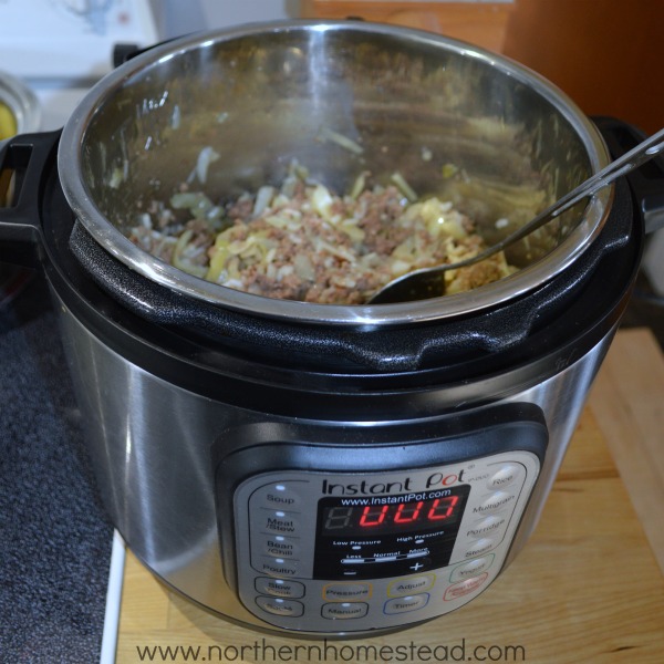 Lazy cabbage rolls in the Instat Pot