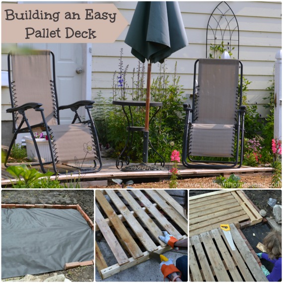 Building An Easy Pallet Deck Northern, Making A Patio Out Of Pallets