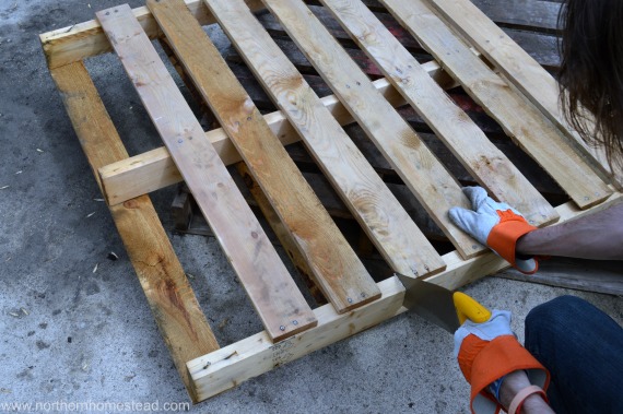 Building An Easy Pallet Deck Northern, How To Build A Patio Out Of Wood Pallets