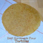 We make this homemade whole wheat flour tortillas with whole grain Kamut flour. A tortilla press works great for this Kamut Tortilla recipe.