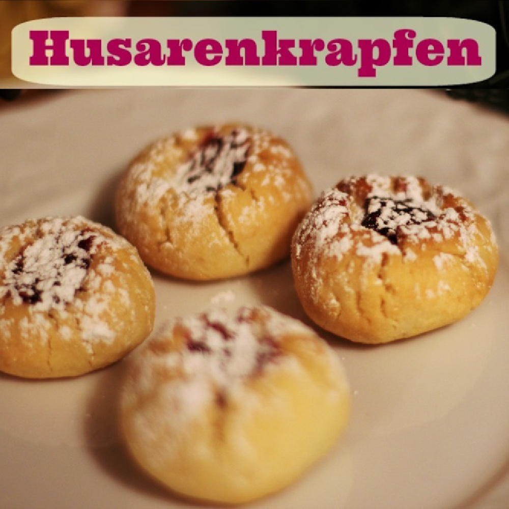 German Husarenkrapfen Cookies Recipe - Northern Homestead