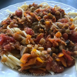 Spaghetti Bolognese Sauce Plant Based