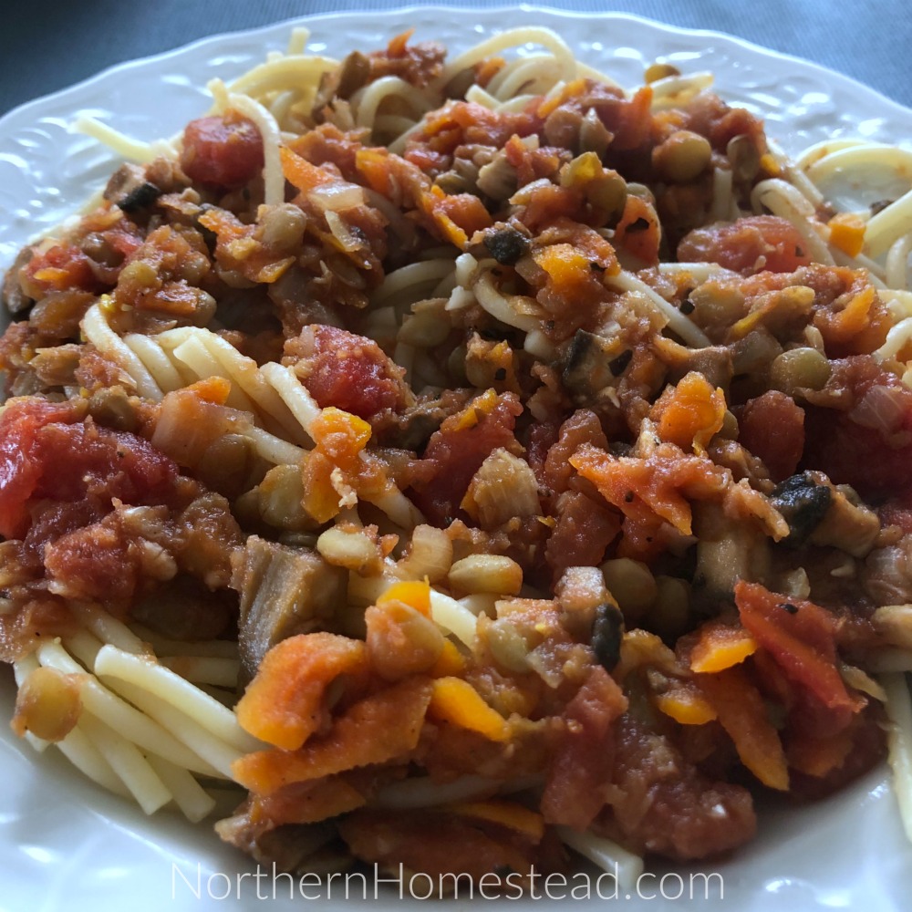 Spaghetti Bolognese Sauce Plant Based