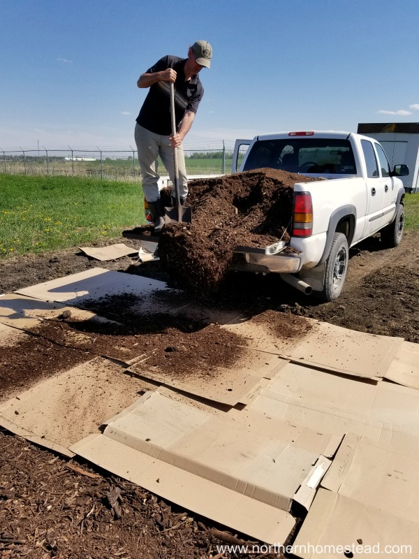 Convert a hay field into a garden