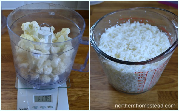 2 ways to freeze cauliflower: blanched cauliflower florets and cauliflower rice