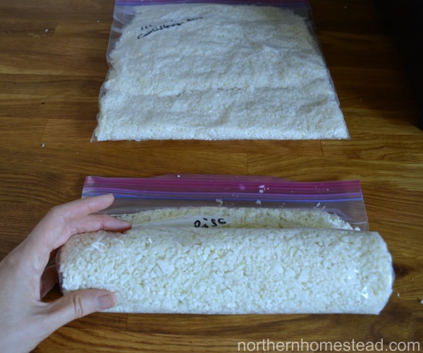 2 ways to freeze cauliflower: blanched cauliflower florets and cauliflower rice