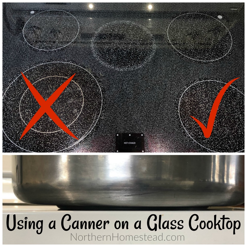 Using a canner on a glass cooktop