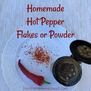 Homemade Hot pepper Flakes or Powder