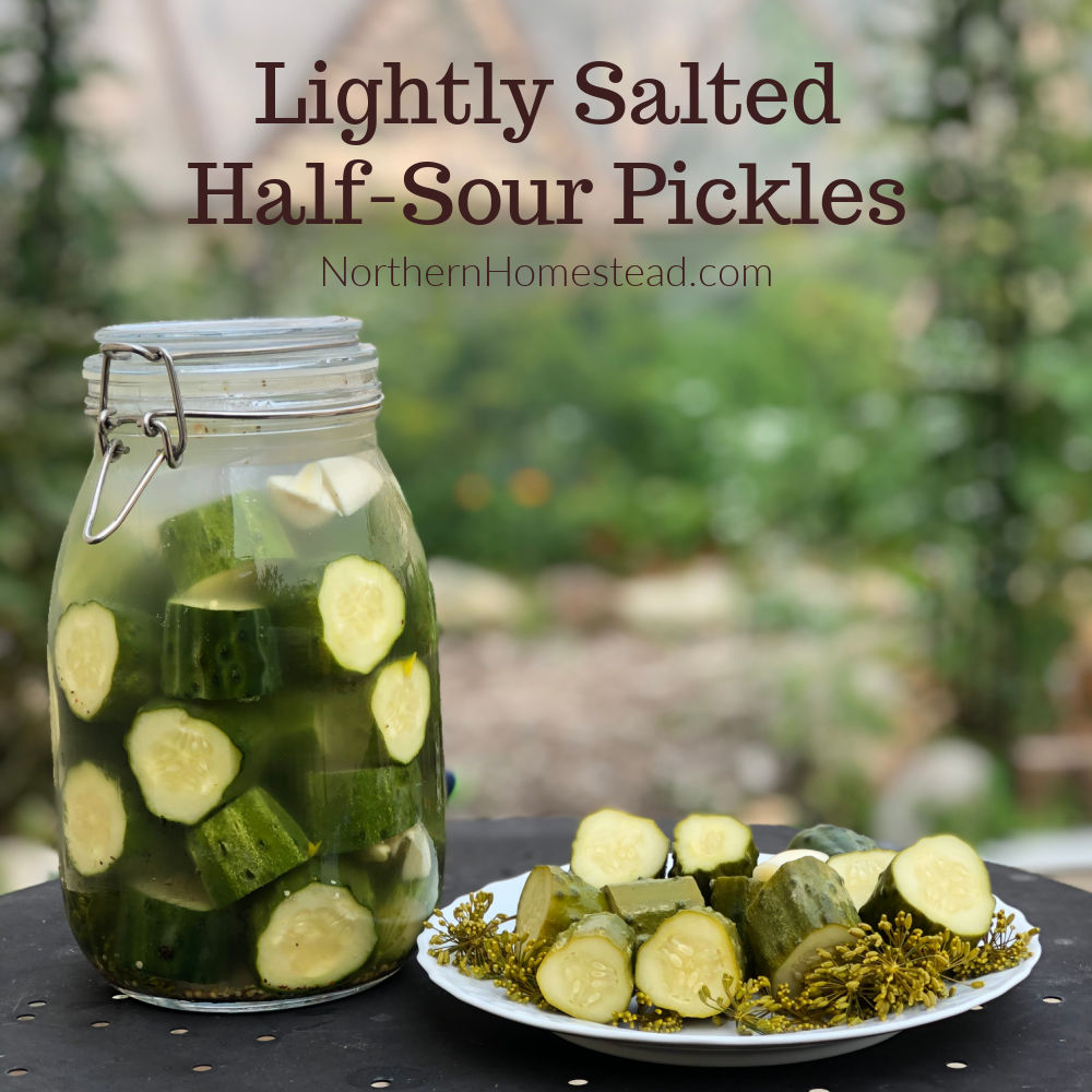 How To Make Lightly Salted HalfSour Pickles Northern Homestead