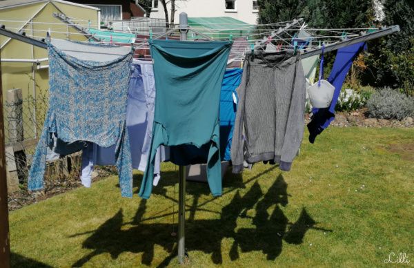 line dry laundry