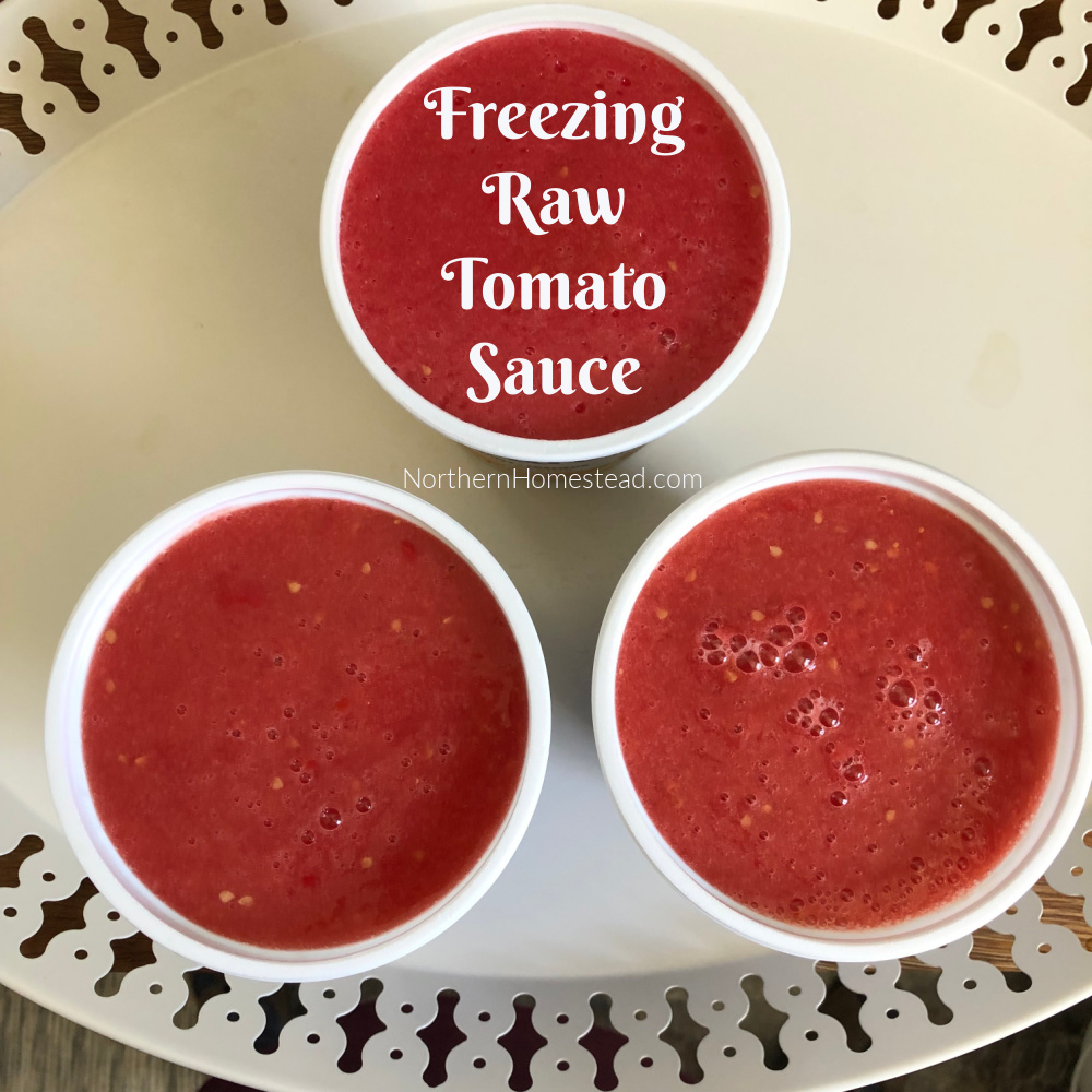 Freezing Raw Tomato Sauce