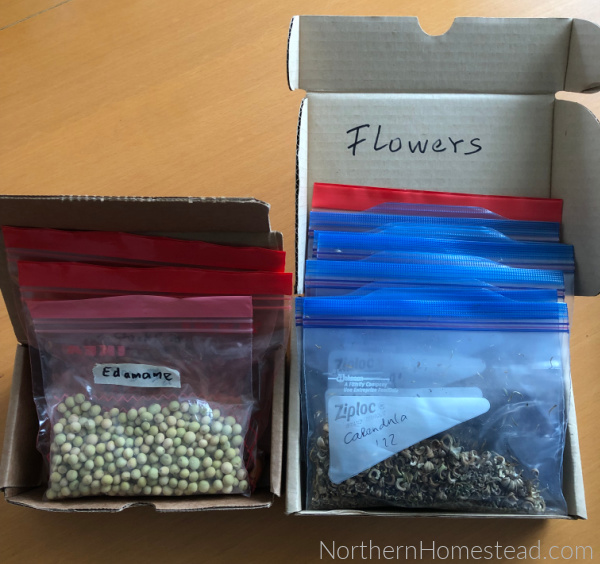 ORGANIZING AND STORING SEEDS