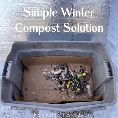Simple Winter Compost Solution - Northern Homestead