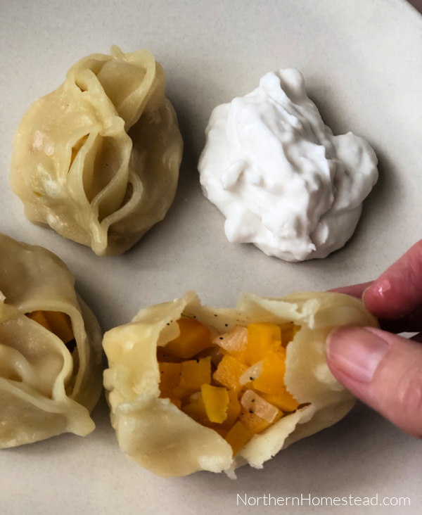 Steamed Butternut Squash Dumplings Recipe