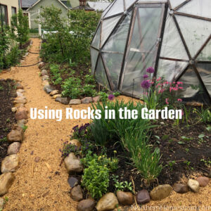 Using rocks to build raised beds and borders in the garden