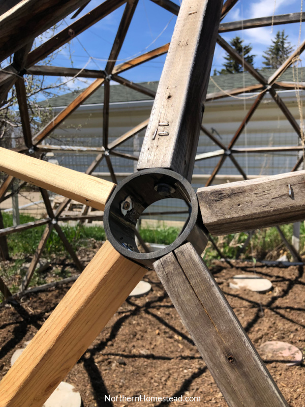 Repairing a Geodesic Dome Greenhouse