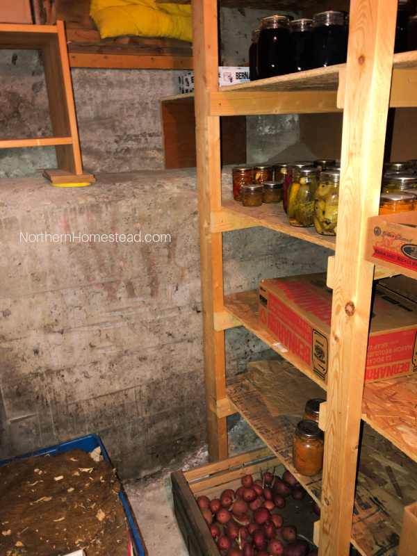 Build a root cellar in the basement