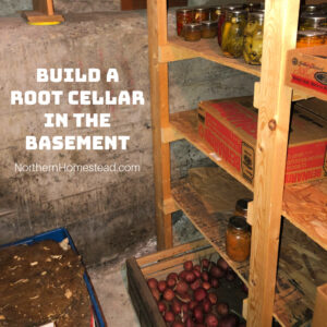 Build a root cellar in the basement