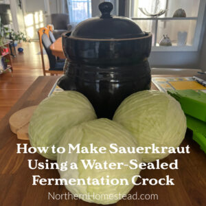 How to make sauerkraut using a water-sealed fermentation crock