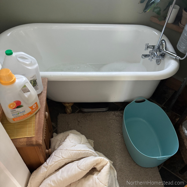 How to hand-wash a wool comforter