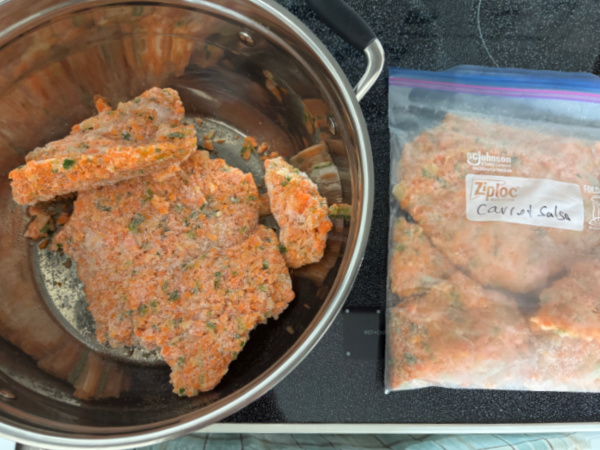 Canning fruit and vegetables from the freezer