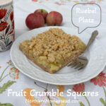 Fruit crumble squares recipe