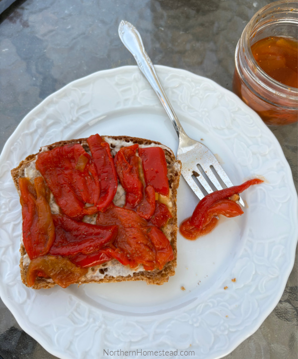 Roasted Peppers in a jar